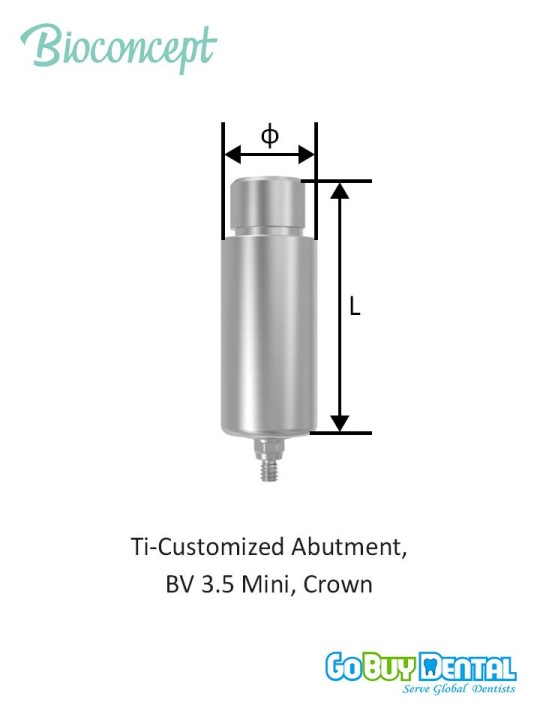 Bioconcept BV CAD/CAM Abutment Compatible Osstem&Hiossen