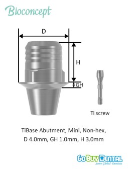 Burn-out Plastic Coping For WN Solid Abutment,Crown