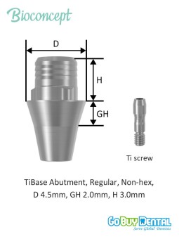 RC Impression Post for Close Tray length 12.3mm