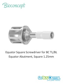 Equator Square Screwdriver for BC TL/BL Equator Abutment, Square 1.25mm