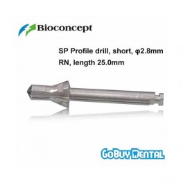 SP Profile drill, short, φ2.8mm, RN, length 25.0mm
