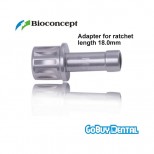 Adapter for ratchet ,short, length 18.0mm