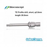 TE Profile drill, short, φ3.5mm, RN, length 28.0mm
