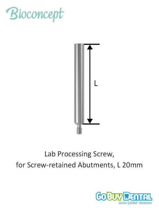 Bioconcept BC BL(T) Lab Processing Screw for MUA Compatible Straumann