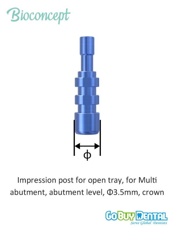 Bioconcept BC BL(T) Abutment Level Impression Post for MUA Compatible Straumann