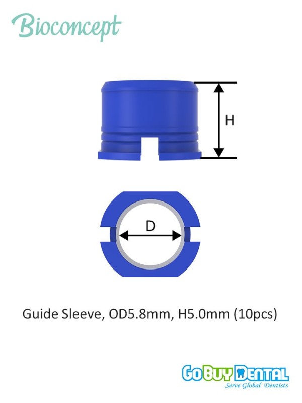 Bioconcept BV Implant Guide Sleeves, packaging 10pcs