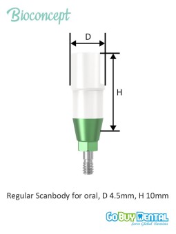 Bioconcept BV Implant Level Digital Scanbody Compatible Osstem & Hiossen