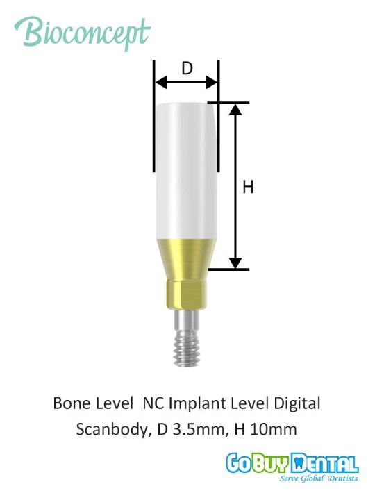 Bioconcept BC BL(T) Implant Level Digital Scanbody Compatible Straumann