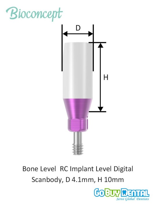 Bioconcept BC BL(T) Implant Level Digital Scanbody Compatible Straumann