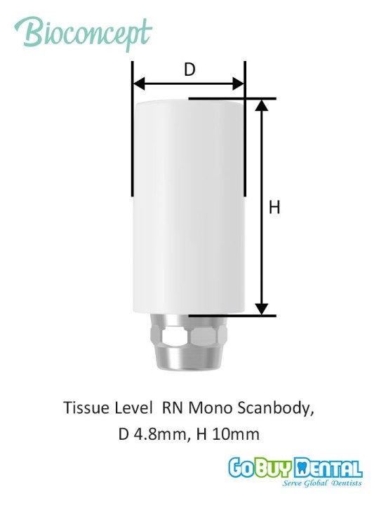 Bioconcept BC TL Implant Level Digital Scanbody Compatible Straumann