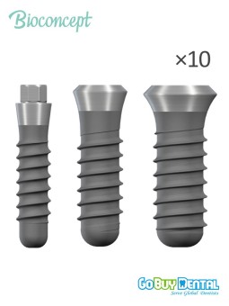 10pcs Bioconcept BC Tissue Level Implants Bundle Compatible Straumann