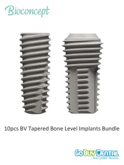 10pcs Bioconcept BV Implants Bundle, Compatible Osstem& Hiossen