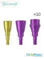 10pcs Bioconcept BC Bone Level (Tapered) Healing Abutments Bundle, Compatible Straumann