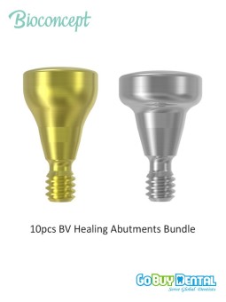 10pcs Bioconcept BV Healing Abutments Bundle, Compatible Osstem& Hiossen