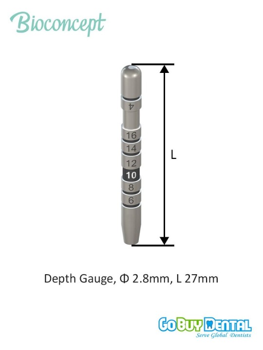 Bioconcept BC BLT Depth Gauge, L 27mm