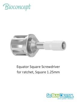 Bioconcept BC Equator Square Screwdriver for Ratchet, Square 1.25mm