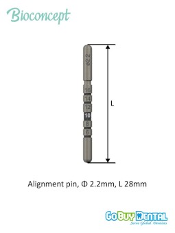Bioconcept  BC TL/BL Alignment Pin Φ 2.2mm, L 28mm