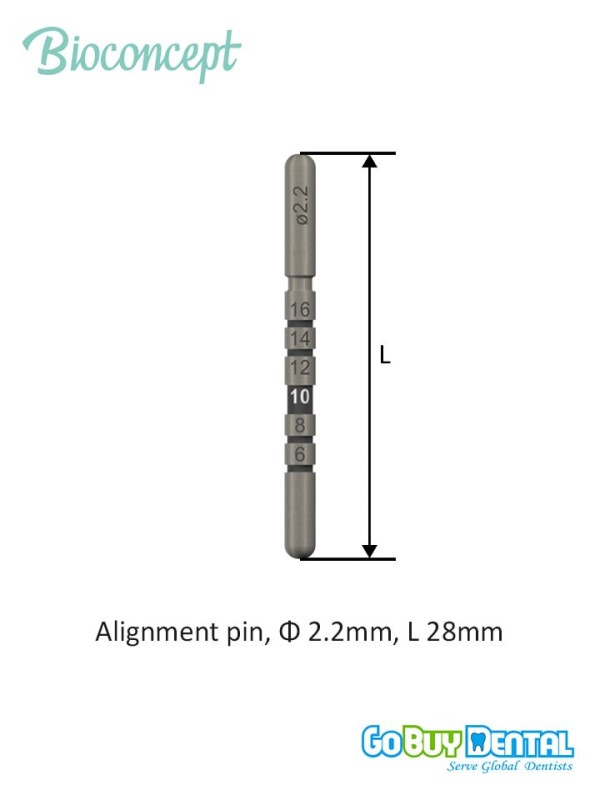 Bioconcept  BC TL/BL Alignment Pin Φ 2.2mm, L 28mm