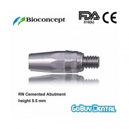Titanium Alloy RN Cemented Abutment, height 5.5mm
