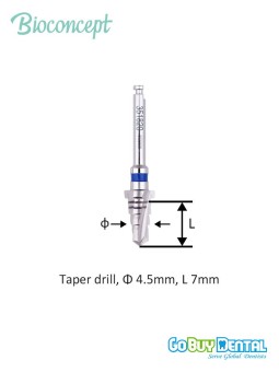 RC Healing Abutment, conical, Diameter 4.5, Height 6