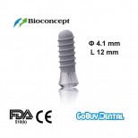 Standard Implants Ф 4.1 mm- L 12mm (Regular Neck Ф 4.8 mm) 
