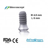 Straumann Compatible Standard Implants Ф 4.8 mm- L 6mm (Wide Neck Ф 6.5 mm) 