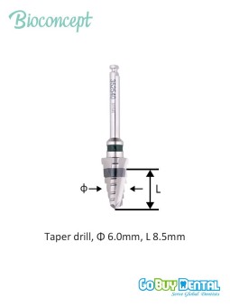 Straumann Compatible Standard Implants Ф 4.8 mm- L 8mm (Wide Neck Ф 6.5 mm) 