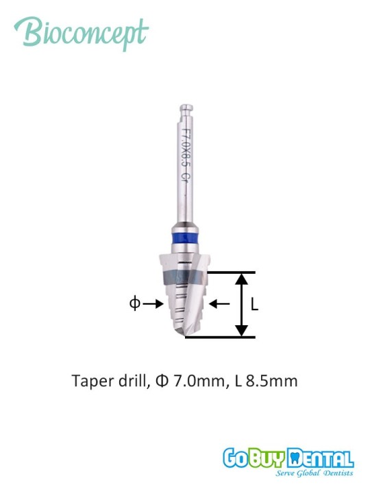 Straumann Compatible Standard Implants Ф 4.8 mm- L 10mm (Wide Neck Ф 6.5 mm) 