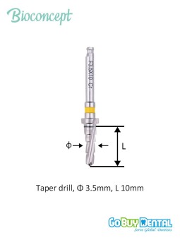 Standard Plus Implants Ф 3.3 mm- L 12mm (Narrow Neck Ф 3.5 mm) 