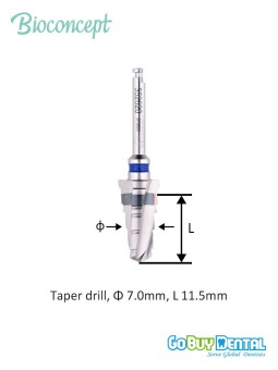 Straumann Compatible Tapered Effect Implants Ф 4.1 mm- L 8mm (Regular Neck Ф 4.8 mm) 