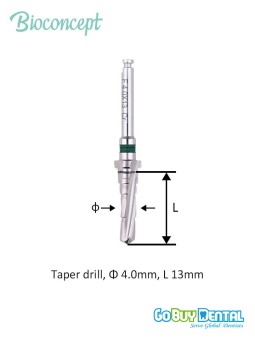 Straumann Compatible Tapered Effect Implants Ф 4.8 mm - L 10mm (Wide Neck Ф 6.5 mm)