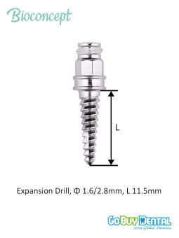 Regular neck 1.5mm screw-retained aboutment, height 1.5mm