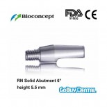 RN Solid Abutment angled 6°, height 5.5mm, grey