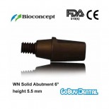 WN Solid Abutment 6°, height 5.5mm, brown