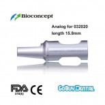Abutment analog for 032020, grey, length 15.8mm 