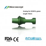 Abutment analog for 033010, green, length 16mm