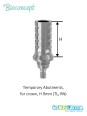 Bioconcept BC Tissue Level Temporary Abutment Compatible Straumann