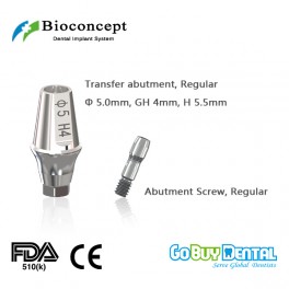 Bioconcept RC Hexagon transfer abutment φ5.0mm, GH4mm, H5.5mm