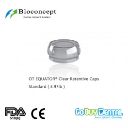 OT EQUATOR® Clear Retentive Caps, Standard 3.97lb / 1.8kg