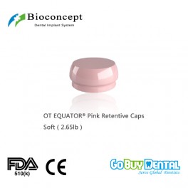 OT EQUATOR® Smartbox Pink Retentive Caps, Soft 2.65lb/1.2kg