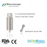 Bioconcept CAD/CAM Ti-Customized Pre-Abutment for Tissue Level RN, crown