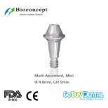 Bioconcept Hexagon Mini Multi abutment φ4.8mm, Straight, gingival height 5mm(337050)