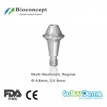 Bioconcept Hexagon Regular Multi abutment φ4.8mm, Straight, gingival height 4mm(337100)