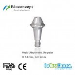 Bioconcept Hexagon Regular Multi abutment φ4.8mm, Straight, gingival height 5mm(337110)