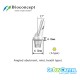 Bioconcept Hexagon NC angled abutment φ4.5mm, gingival height 4mm, Angled 17°, type A