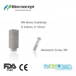 Bioconcept Mono Scanbody for Straumann compatible Tissue Level RN, D 4.8mm, H 10mm