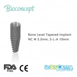 Bioconcept Straumann Compatible Tapered Bone Level Implant NC, Ø3.3mm, L10mm(115020)