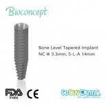 Bioconcept Straumann Compatible Tapered Bone Level Implant NC, Ø3.3mm, L14mm(115040)