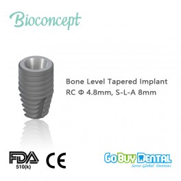 Bioconcept Straumann Compatible Tapered Bone Level Implant RC, Ø4.8mm, L8mm(117010)