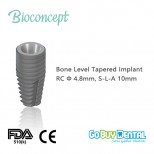 Bioconcept Straumann Compatible Tapered Bone Level Implant RC, Ø4.8mm, L10mm(117020)
